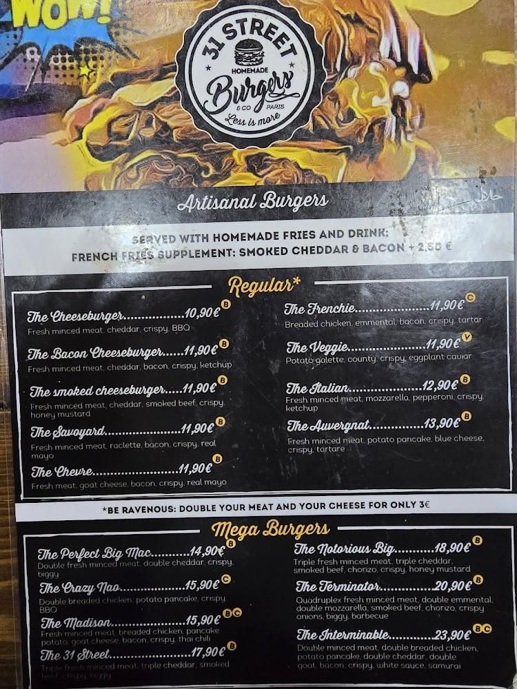 31 STREET 75017 - Scan Menu 1