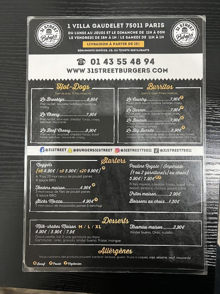 31 STREET 75017 - Scan Menu 4