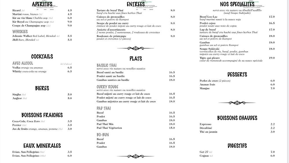 54 Thai Restaurant - Scan Menu 1