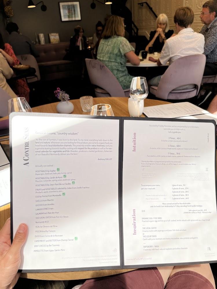 A Contre Sens - Scan Menu 1