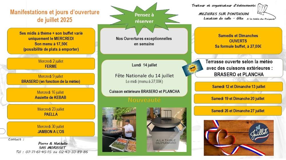 A la table du Puisard - Scan Menu 1