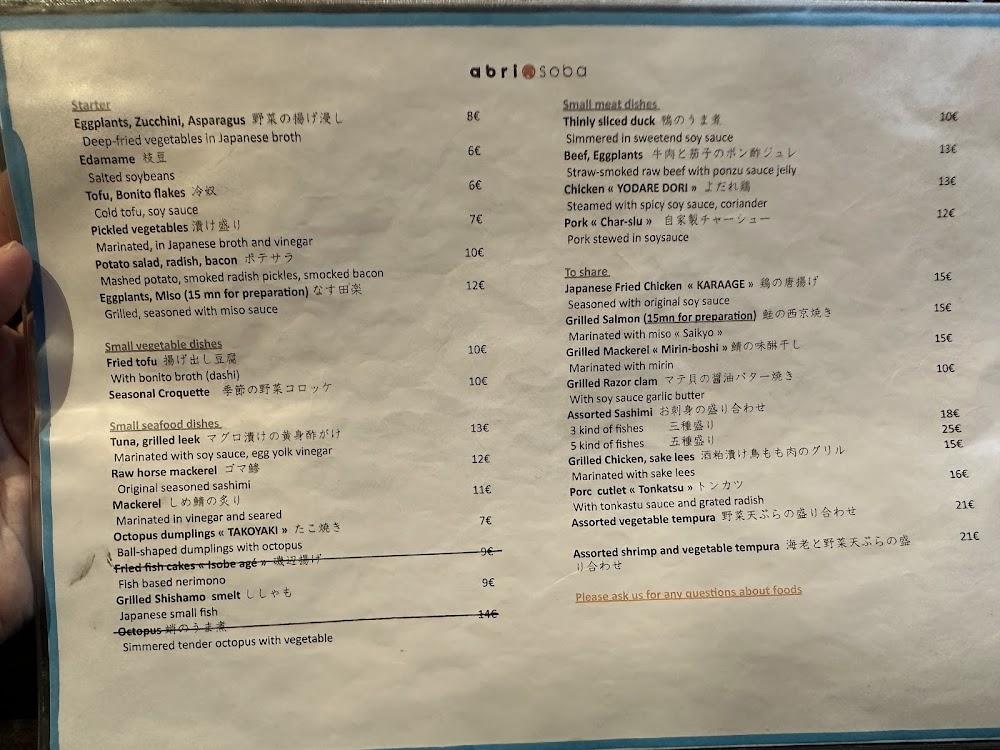 Abri Soba - Scan Menu 3