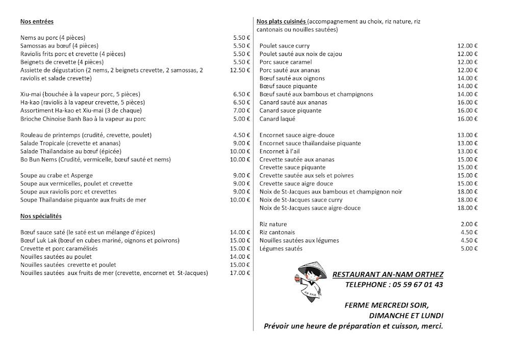 An-Nam - Scan Menu 2