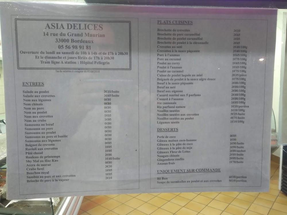 Asia Délices - Scan Menu 4