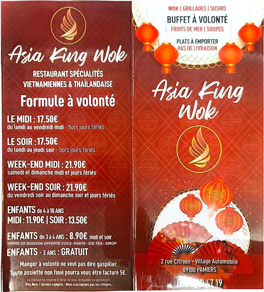 ASIA KING WOK - Scan Menu 1