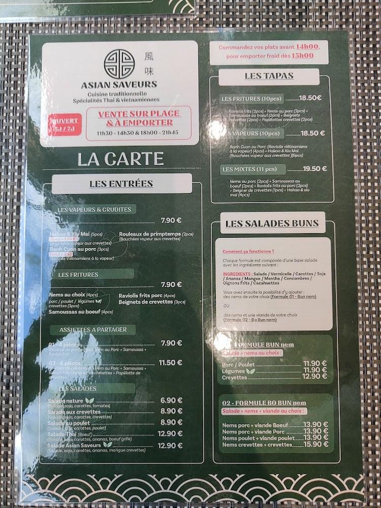 ASIAN SAVEURS - Scan Menu 3