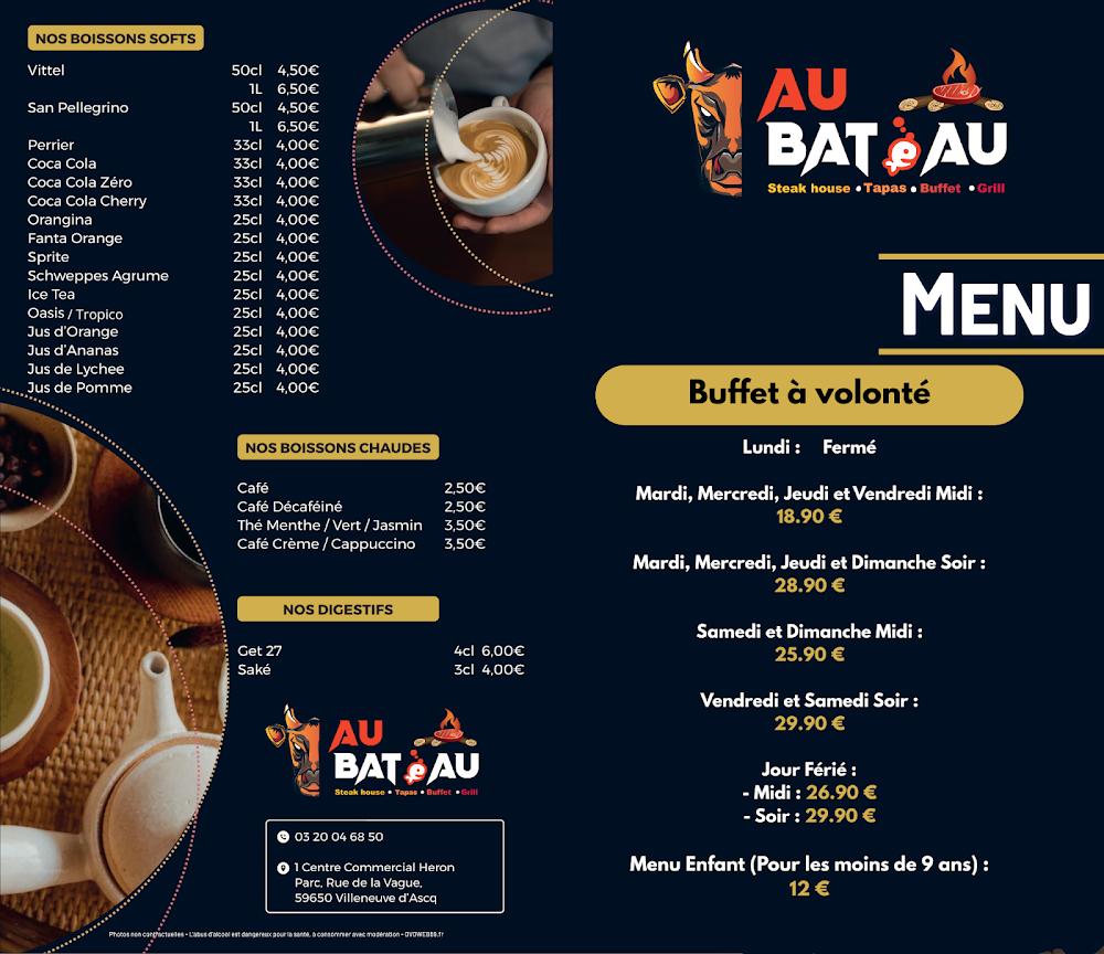 Au Bâteau - Scan Menu 2