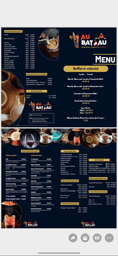 Au Bâteau - Scan Menu 4