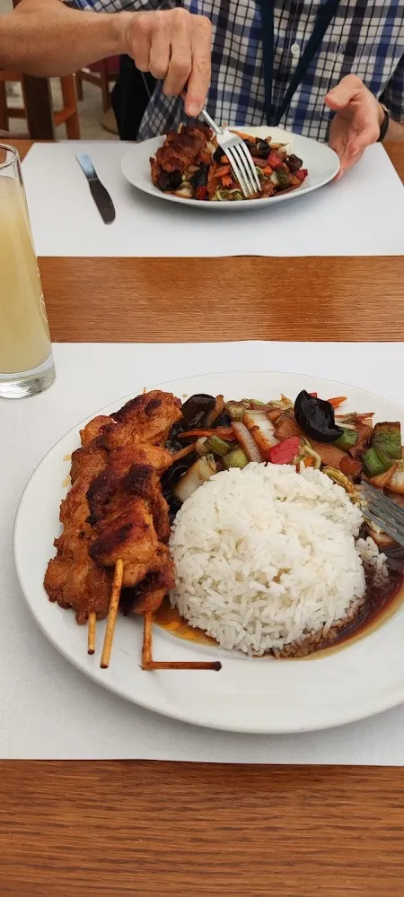 Brochettes Riz Légumes