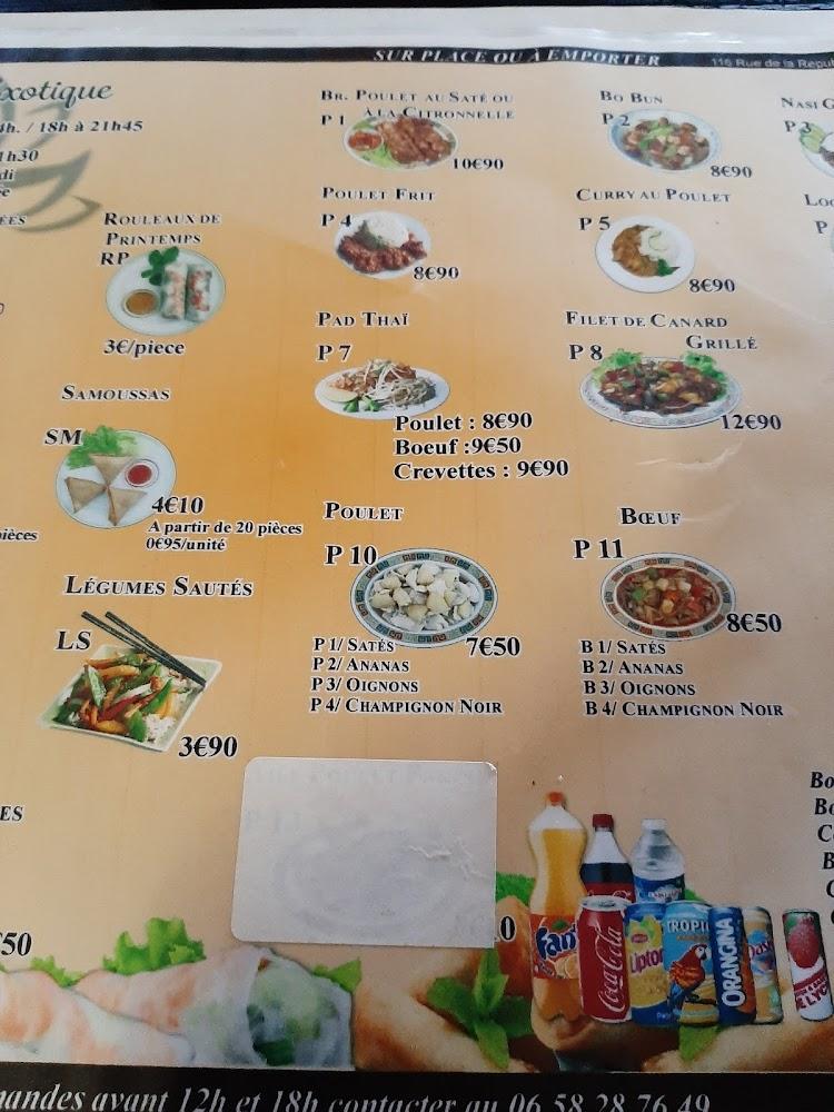 Au Bonheur Exotique - Scan Menu 3