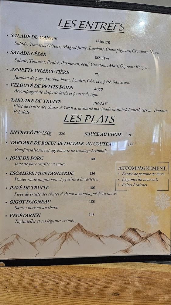 Au canon neo bistrot - Scan Menu 1