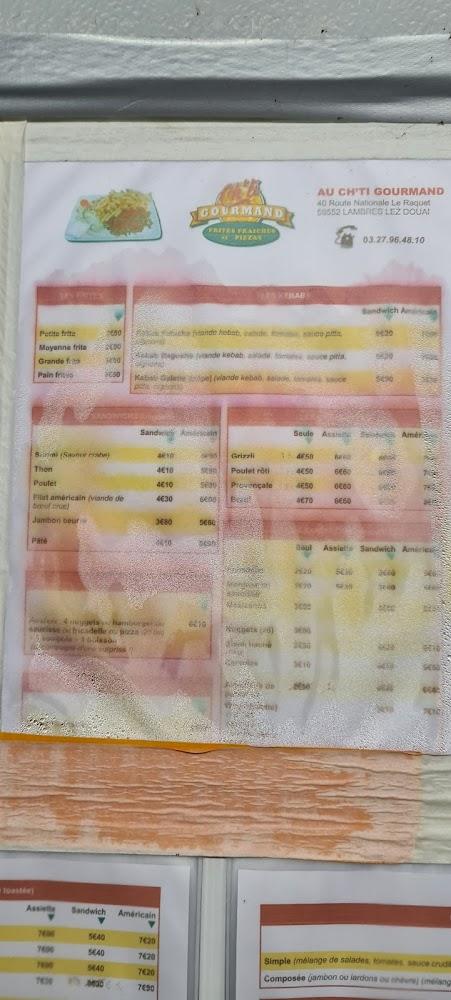Au Ch'ti Gourmand - Scan Menu 2