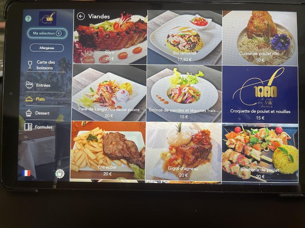 Au Coin des 1000 Saveurs - Scan Menu 1
