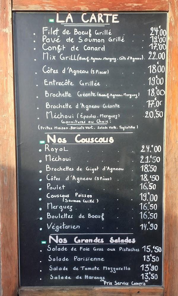 Au Petit Village - Scan Menu 1