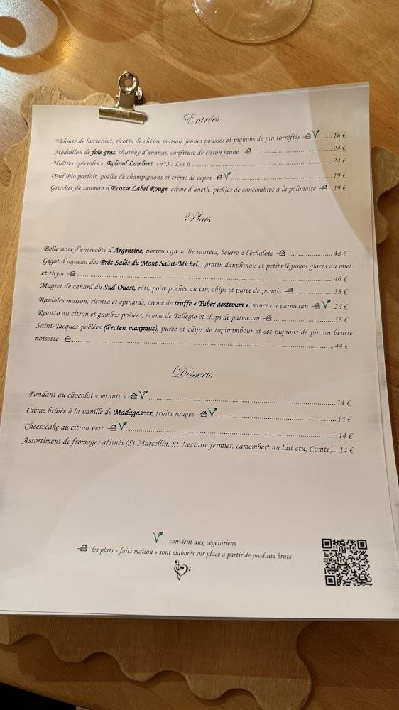 Au P'tit Curieux - Scan Menu 1