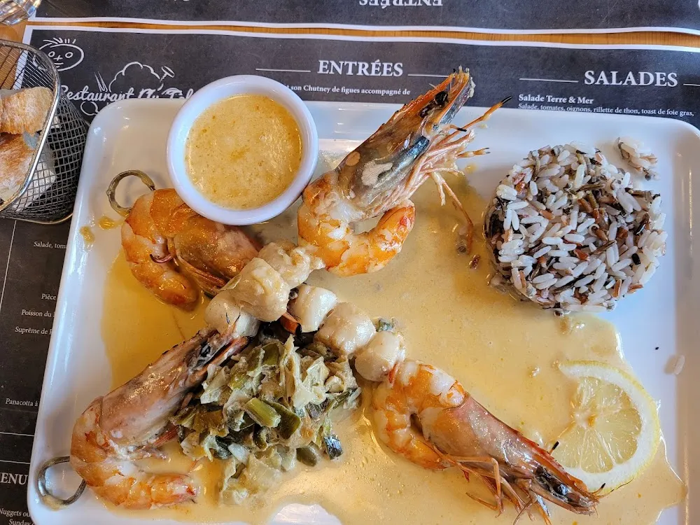 Gambas Coquilles Saint Jacques