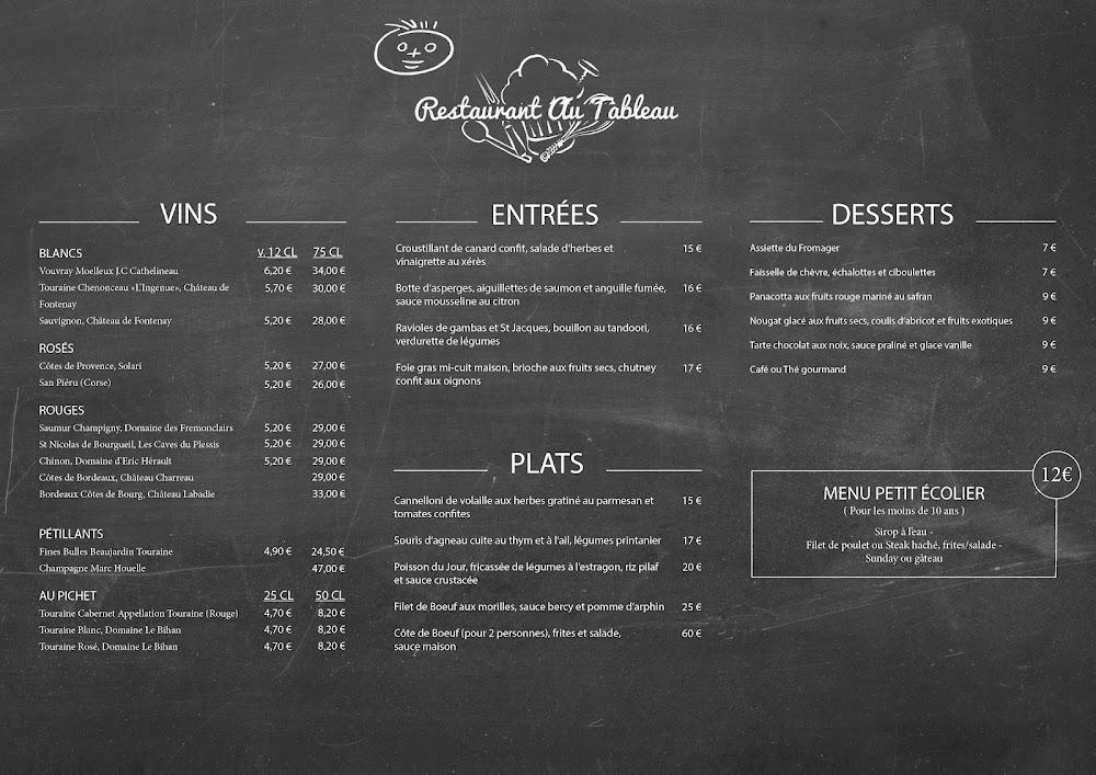 Au Tableau - Scan Menu 4