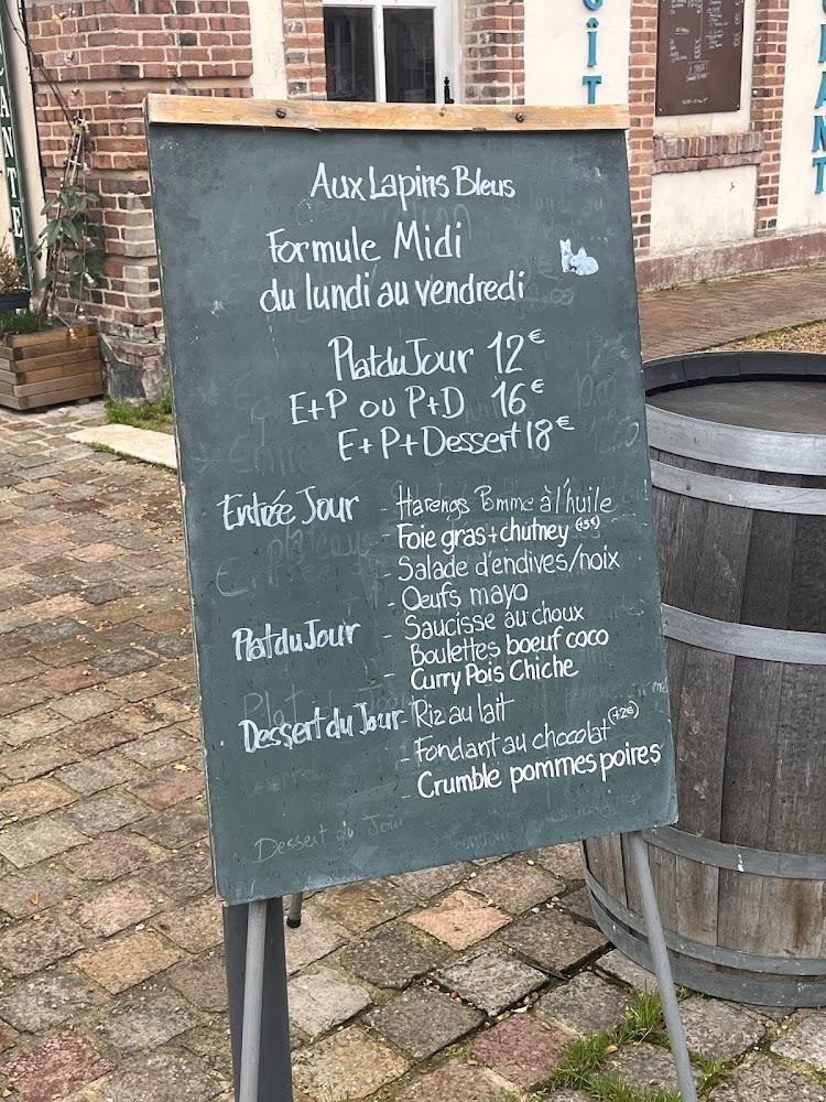 AUX LAPINS BLEUS - Scan Menu 3