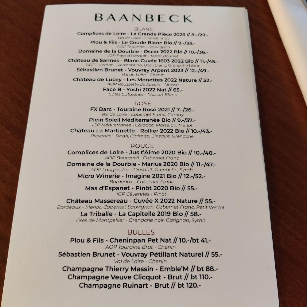 BAANBECK - Scan Menu 1