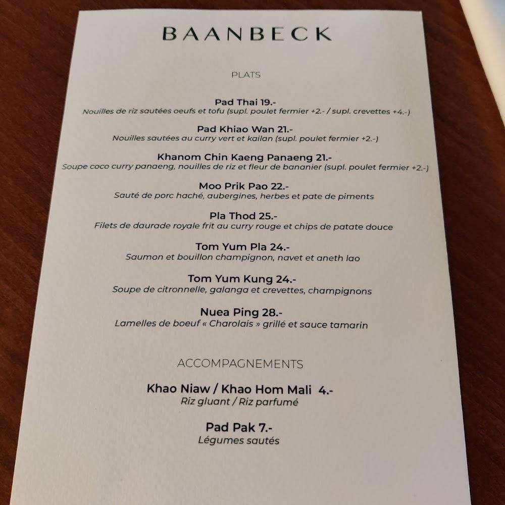 BAANBECK - Scan Menu 2