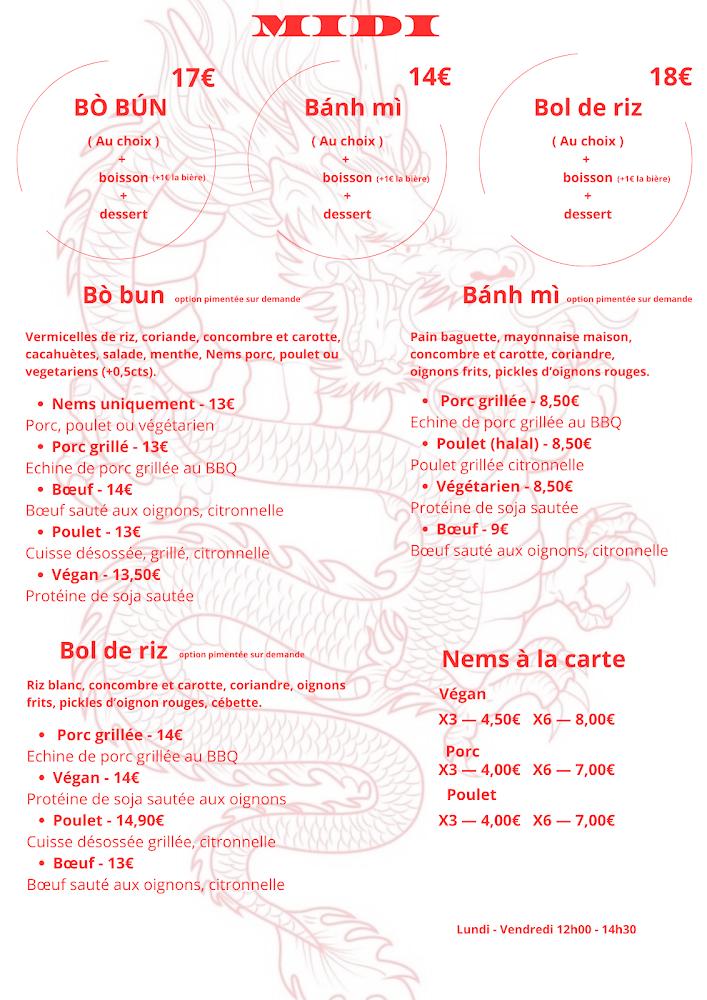 Baguettes - Bobun & Banhmi - Scan Menu 1