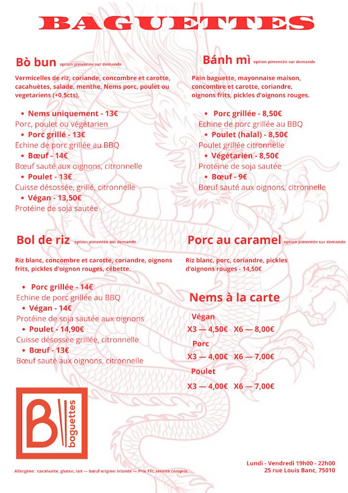 Baguettes - Bobun & Banhmi - Scan Menu 2