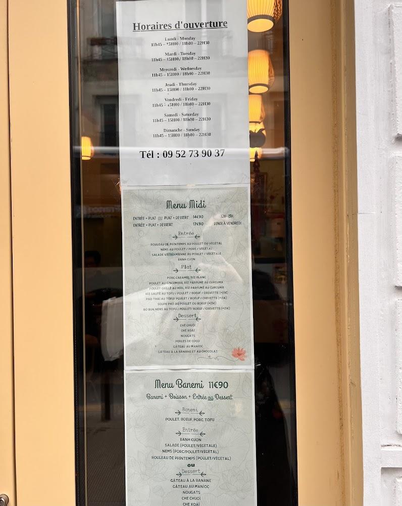Banemi - Restaurant Vietnamien & Sandwich Banh mi - Paris 10 - Scan Menu 3