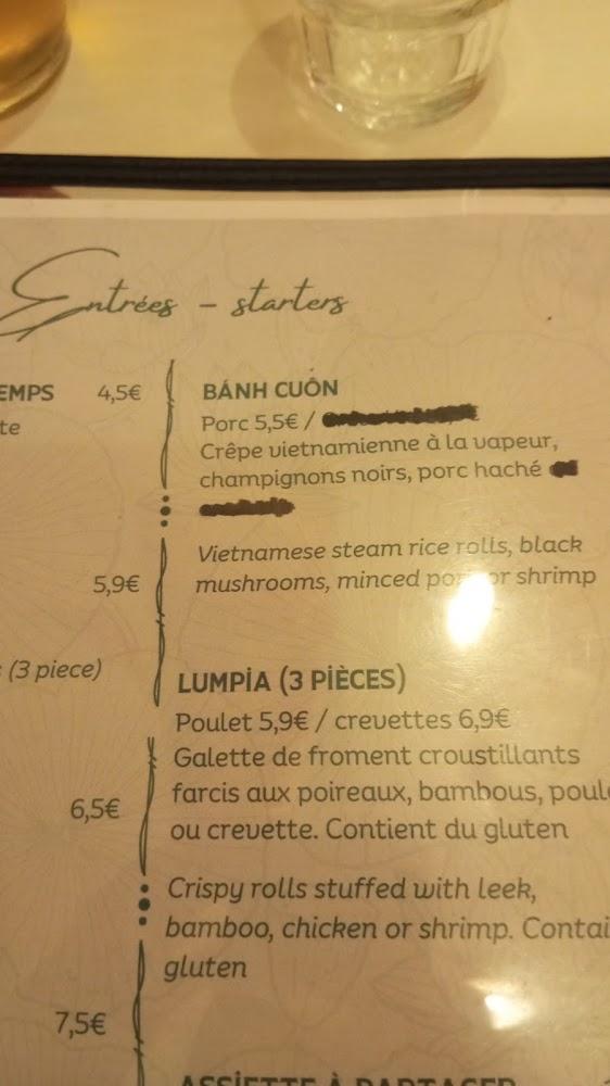 Banemi - Restaurant Vietnamien & Sandwich Banh mi - Paris 10 - Scan Menu 4