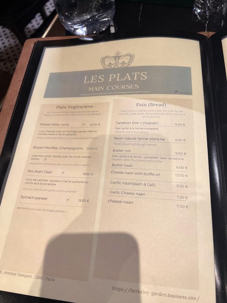 Berkeley Garden grill & bar - Scan Menu 4