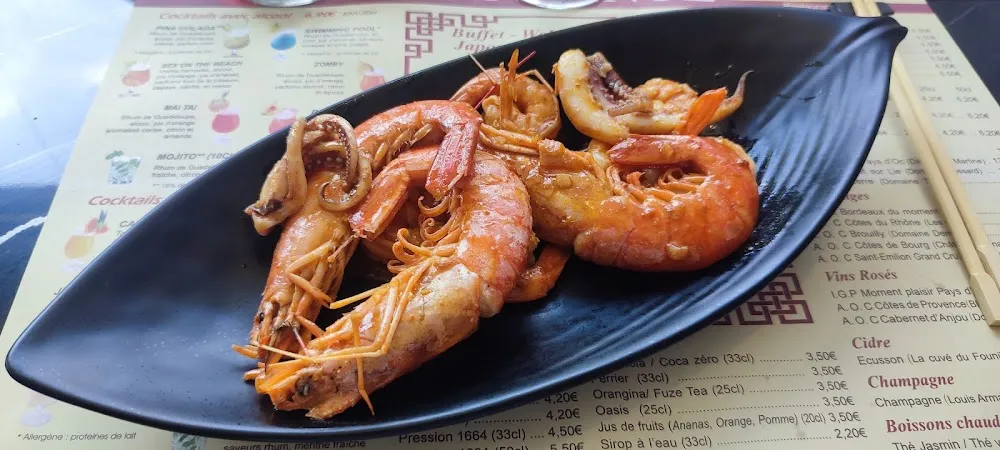 Gambas Grillées Au Wok