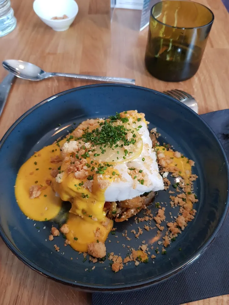 Dos de Cabillaud Crumble de Légumes Parmesan Chorizo