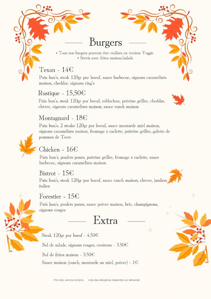 Bistrot de la Place - Scan Menu 3