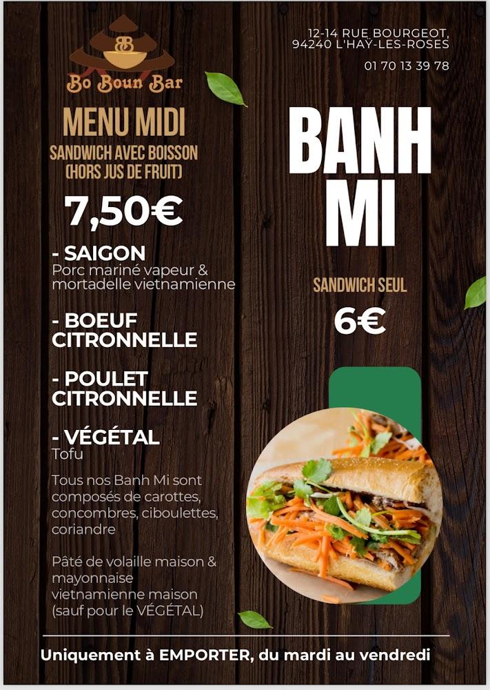 BO BOUN BAR - Scan Menu 1