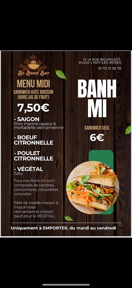 BO BOUN BAR - Scan Menu 2