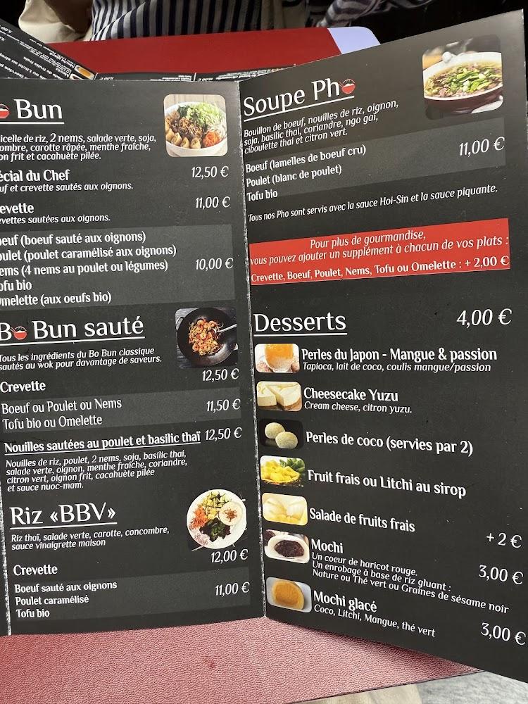 Bo Bun Vivienne - Scan Menu 1