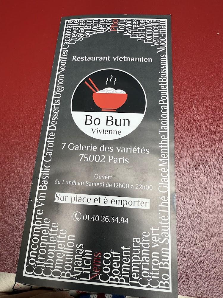 Bo Bun Vivienne - Scan Menu 2