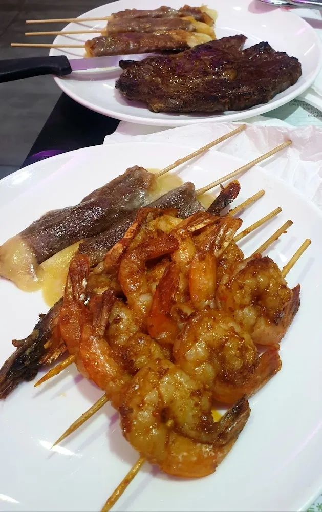 Brochettes Bœuf Fromage Brochettes Crevettes Brochette Gambas