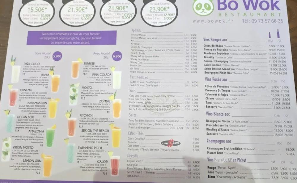 Bô Wok Restaurant - Scan Menu 1