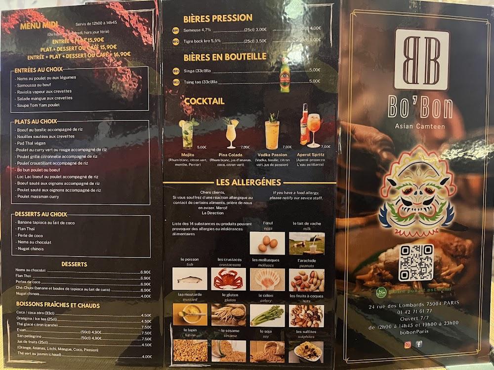 Bo'bon Paris Asian Canteen - Scan Menu 3