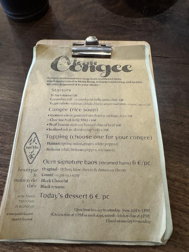 Boutique yam'Tcha - Scan Menu 3