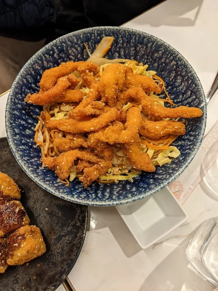 Nouiles Udon Poulet Tempura