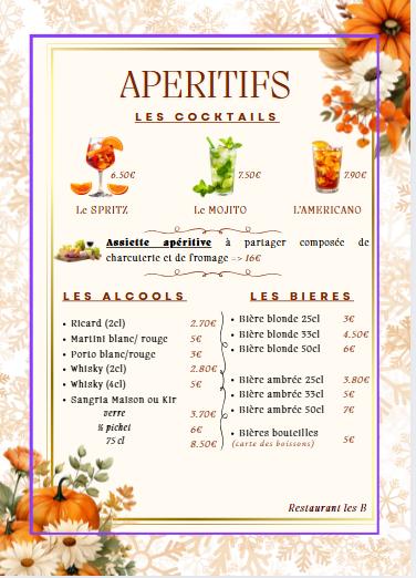 Brasserie restaurant les B (ex libanais) - Scan Menu 4