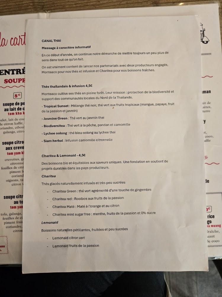 Canal Thaï - Scan Menu 4