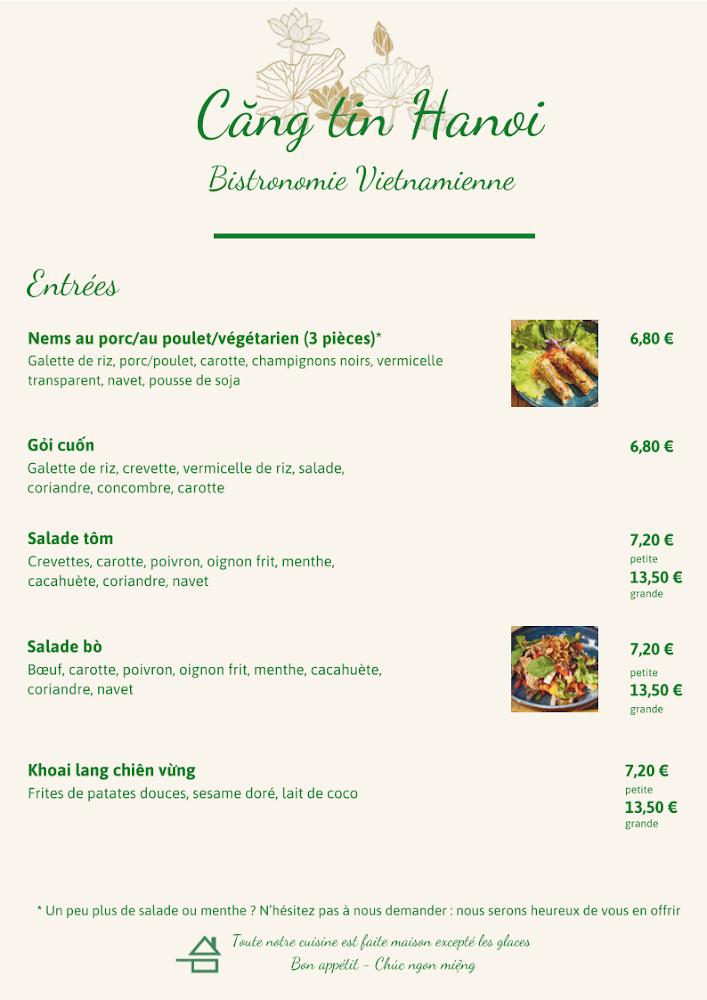 Căng Tin Hanoi - Scan Menu 1