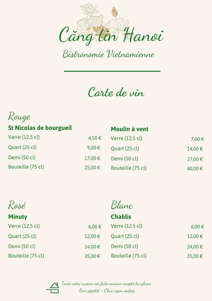 Căng Tin Hanoi - Scan Menu 3