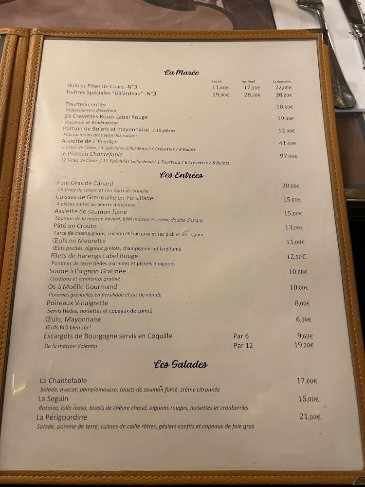 Chantefable - Scan Menu 1