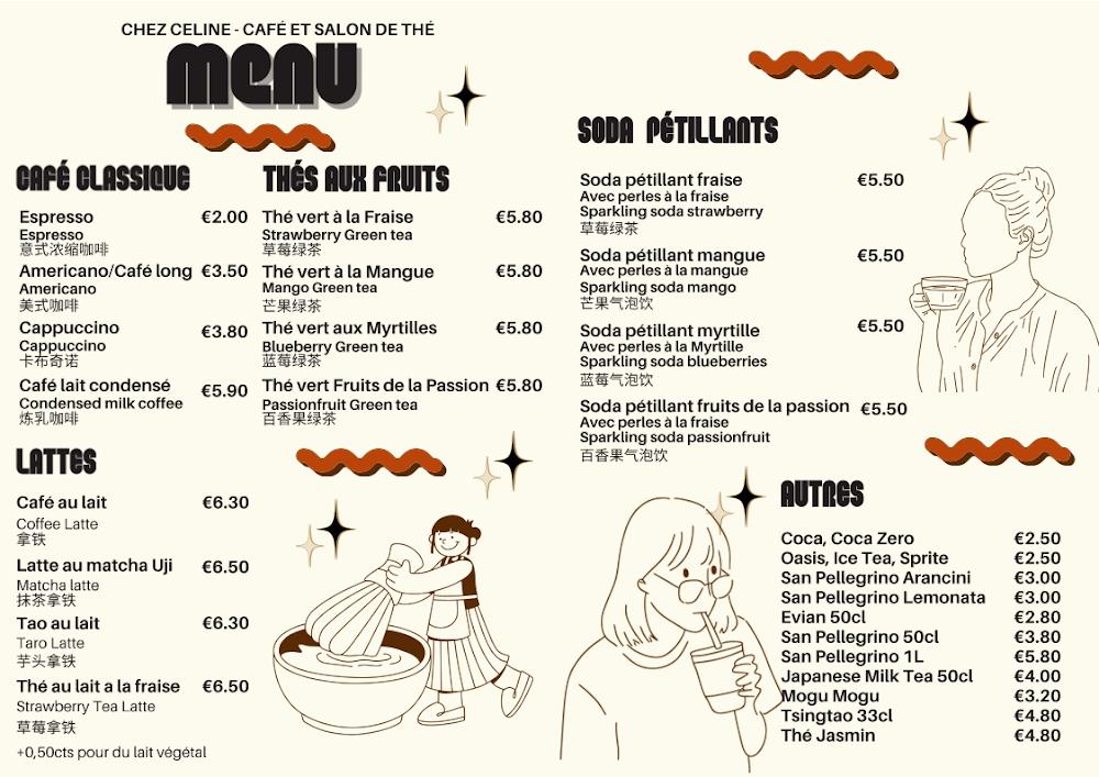 CHEZ CELINE - Scan Menu 1