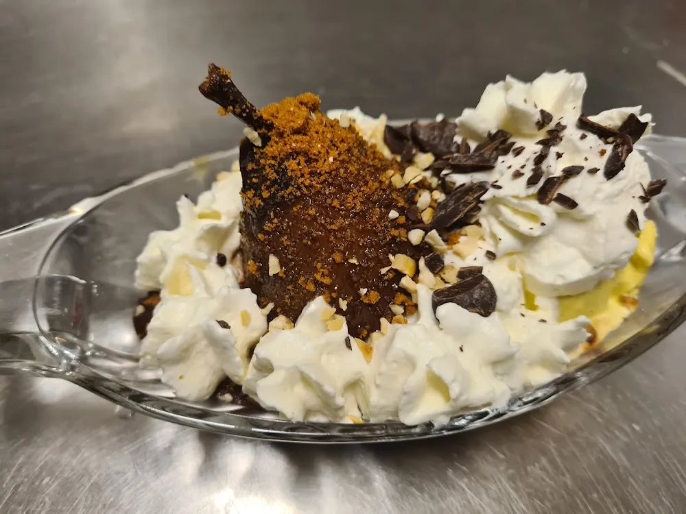 Poire Pochée Façon Belle Hélène