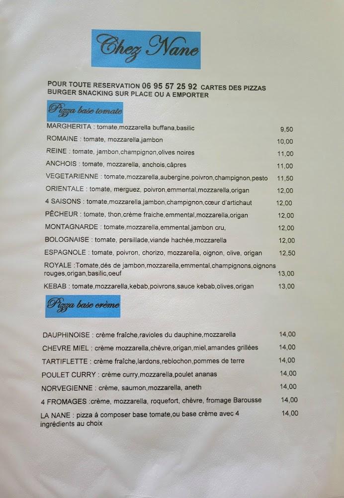 Chez Nane - Scan Menu 3