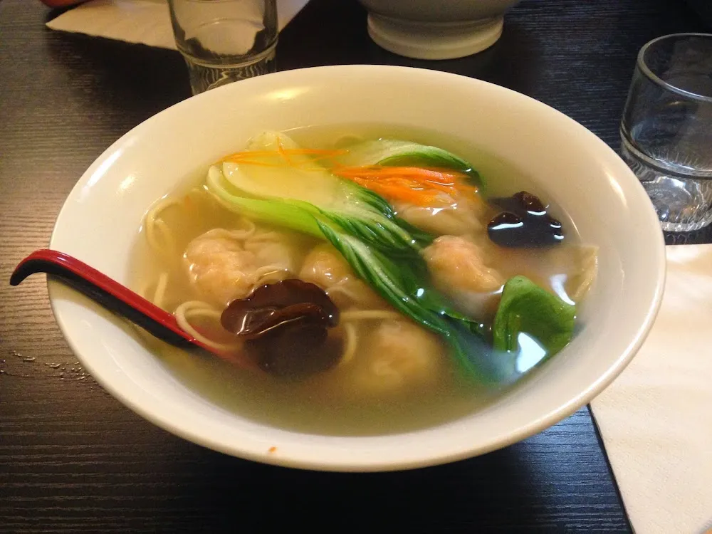 Soupe de Raviolis Crevettes